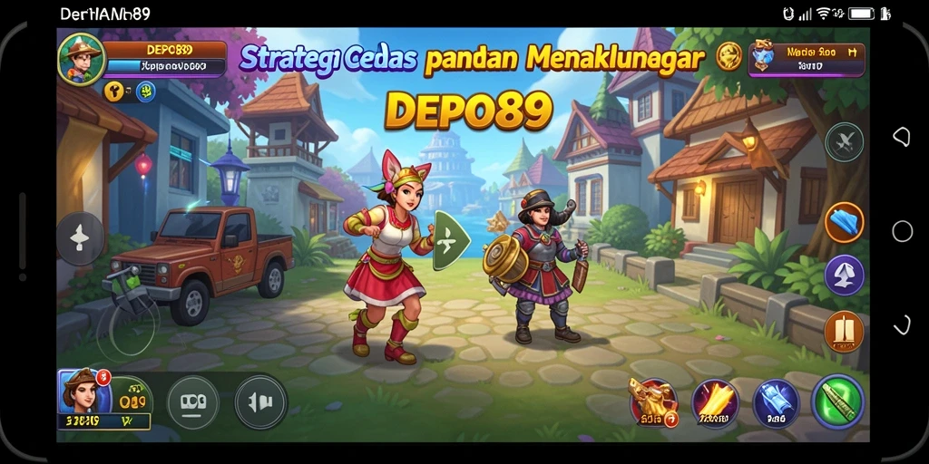 Screenshot DEPO89 menampilkan pertempuran strategis yang mendebarkan.