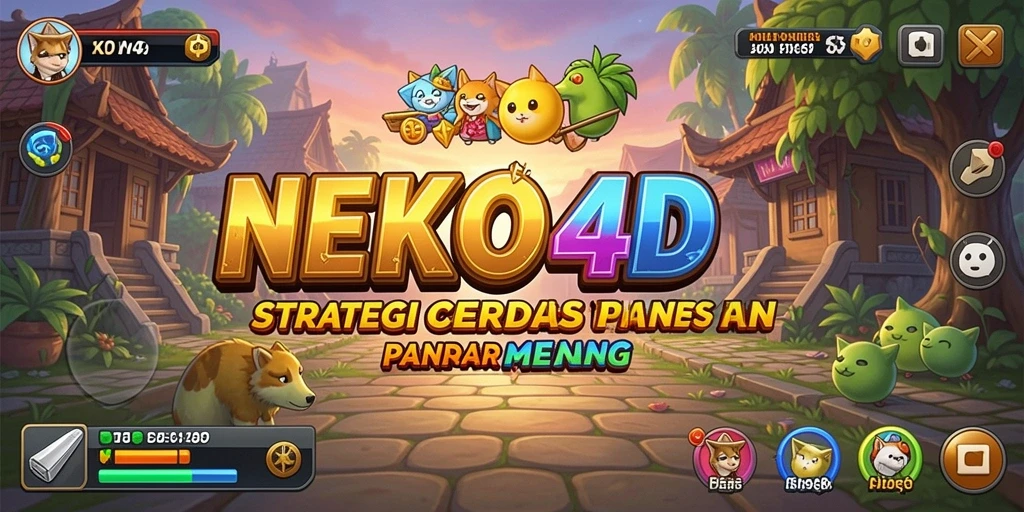 Tangkapan layar gameplay NEKO4D menampilkan pertempuran strategis yang seru.