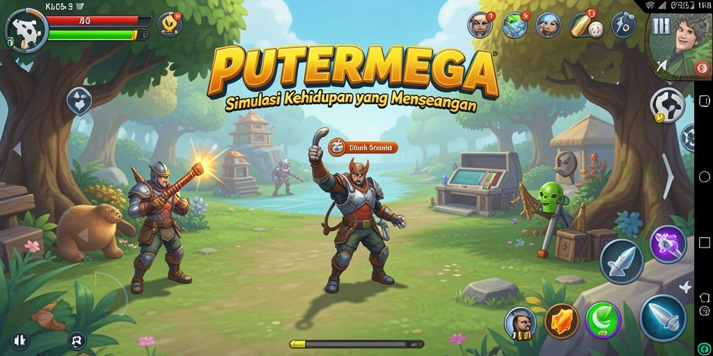 Tampilan menarik dari gameplay PUTERMEGA yang menggugah.