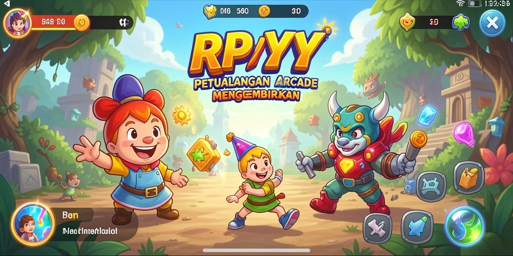 Tampilan gameplay RPYYY yang penuh aksi dan keseruan.