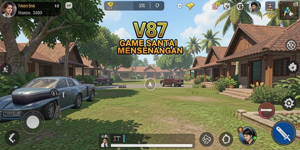 Tangkapan layar menunjukkan gameplay V87 yang menarik dan menghibur.