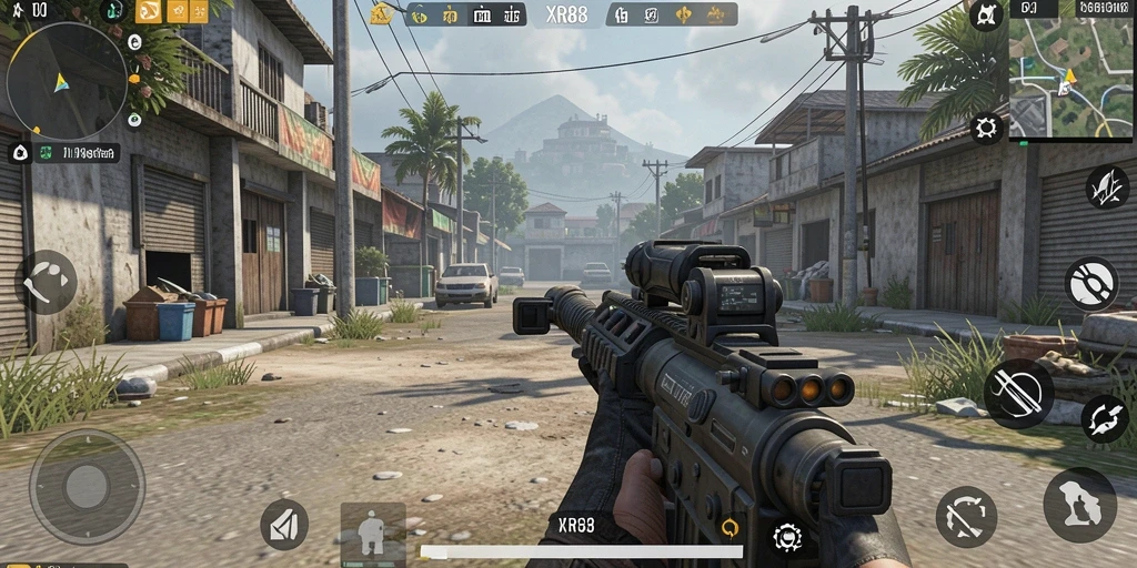 Screenshot gameplay XR88 dengan suasana simulasi yang realistis.